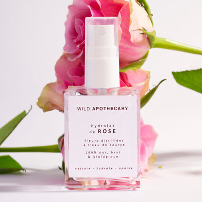 Duo nettoyant hydrolat de rose + macérât de calendula biologique